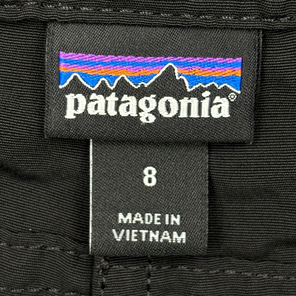 Patagonia Shorts Womens 8 Black Barely Baggies Board Shorts Drawstring 76598 - Picture 6 of 8
